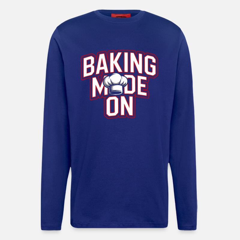 Baking Mode - Chef's Hat Design - Longsleeve - made by SPREAD  - Iconic Blue