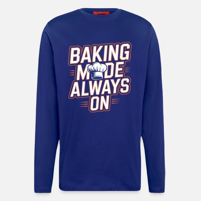 Baking mode always on - Longsleeve - made by SPREAD  - Iconic Blue