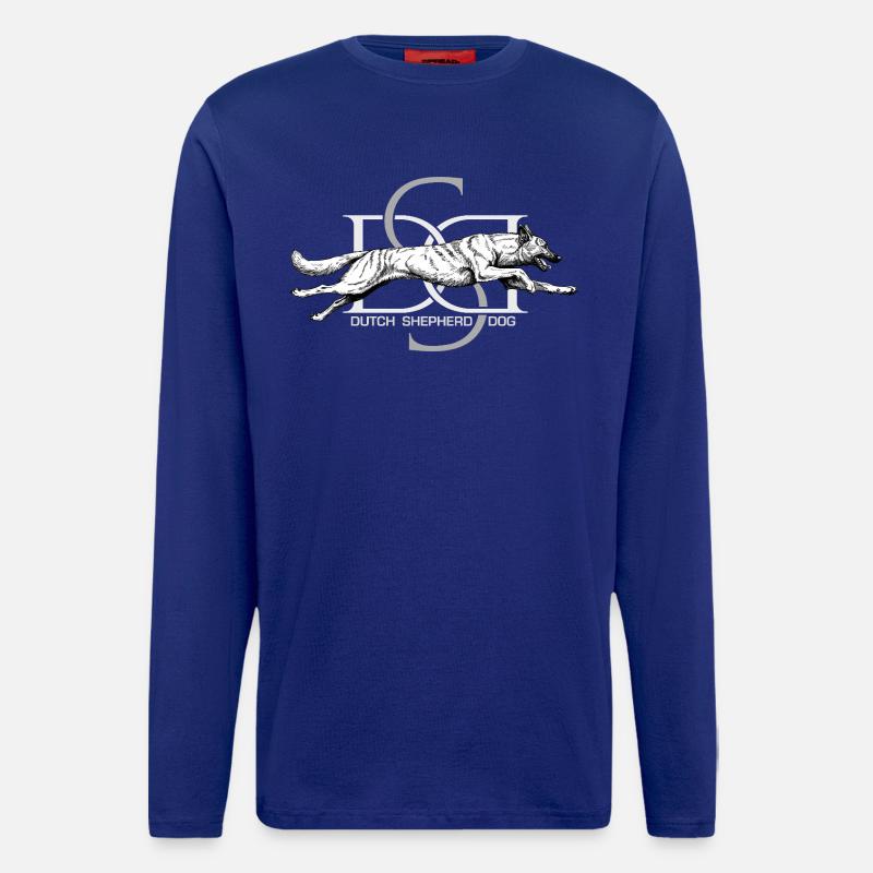 Dutchie - Holländischer Schäferhund - Langarmshirt - made by SPREAD  - Iconic Blue