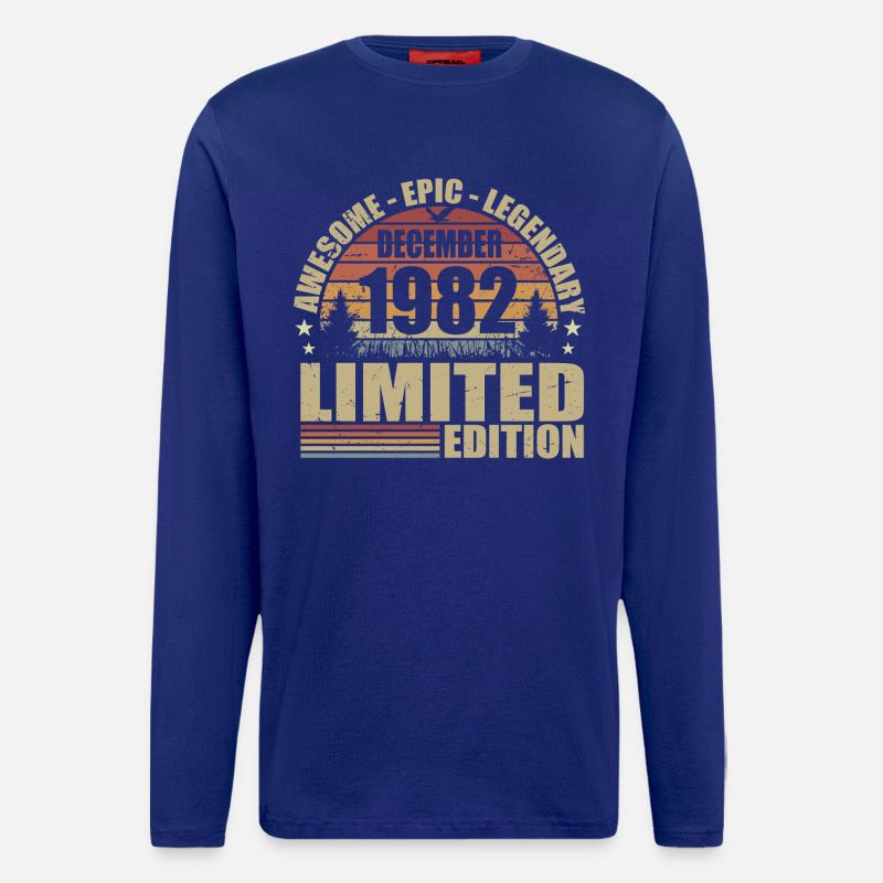 Dezember 1982 - Limitierte Auflage Dezember 1982 - Langarmshirt - made by SPREAD  - Iconic Blue