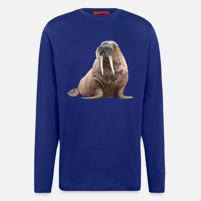 Walross - Langarmshirt - made by SPREAD  - Iconic Blue