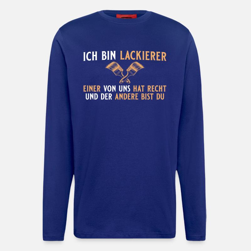 Lacquerer is right- master painter - Longsleeve - made by SPREAD  - Iconic Blue
