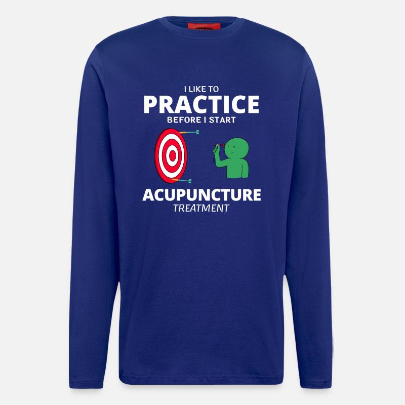 Akupunkturbehandlung Professionell Lustig - Langarmshirt - made by SPREAD  - Iconic Blue