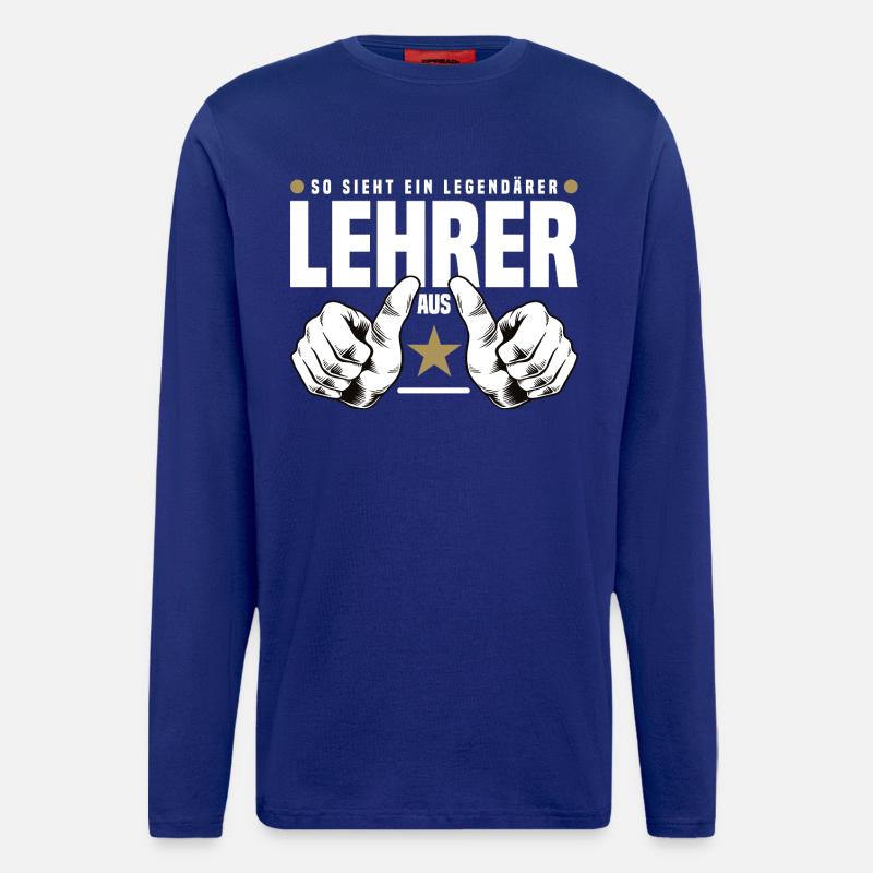 Legendärer Lehrer - Langarmshirt - made by SPREAD  - Iconic Blue