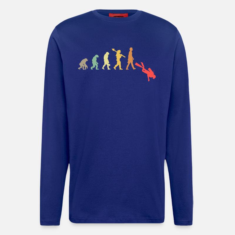 Evolution Diving Scuba Diver - Longsleeve - made by SPREAD  - Iconic Blue