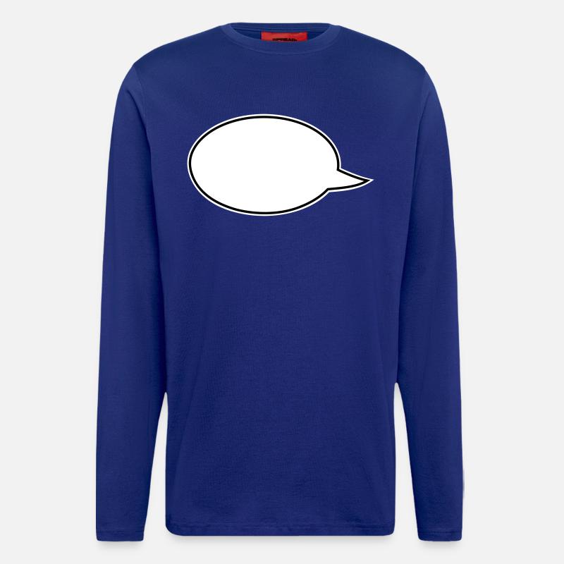 Speech Bubbles Comic Links - Longsleeve - made by SPREAD  - Iconic Blue