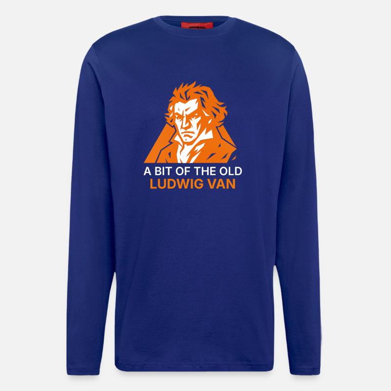 Ein bisschen vom alten Ludwig-Van - Langarmshirt - made by SPREAD  - Iconic Blue