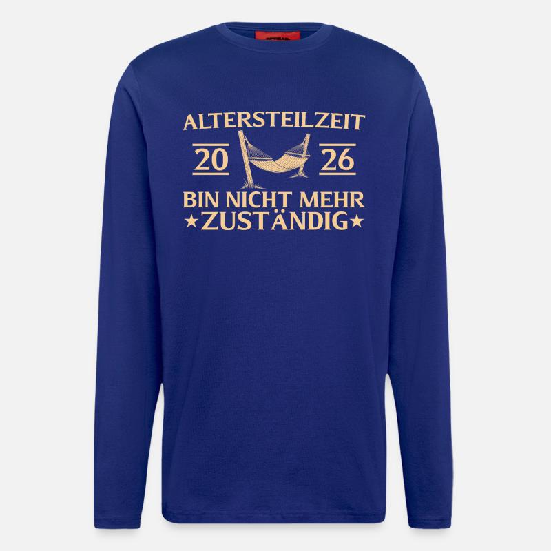 Altersteilzeit 2026 Abschiedsgeschenk Frührente - Langarmshirt - made by SPREAD  - Iconic Blue