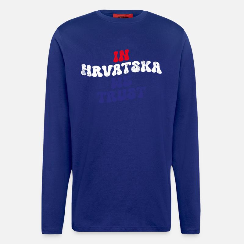 In Hrvatska we trust - Langarmshirt - made by SPREAD - Iconic Blue