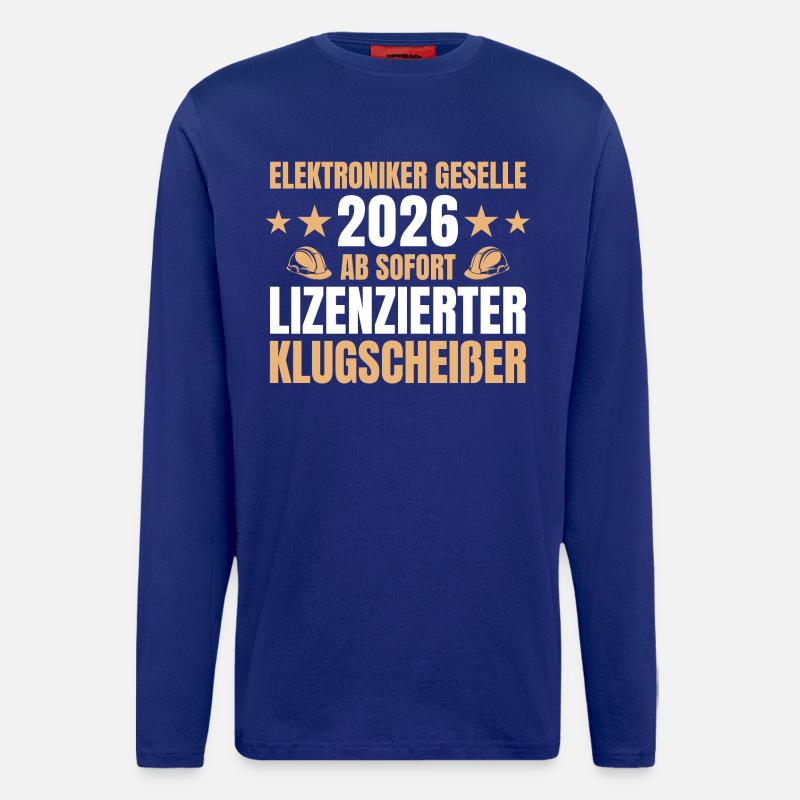 Electronics Technician Journeyman 2026 Completed Training - Longsleeve - made by SPREAD  - Iconic Blue