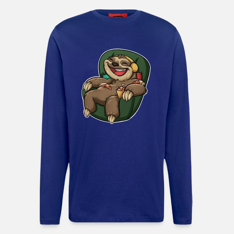 Sloth Pizza - Longsleeve - made by SPREAD  - Iconic Blue