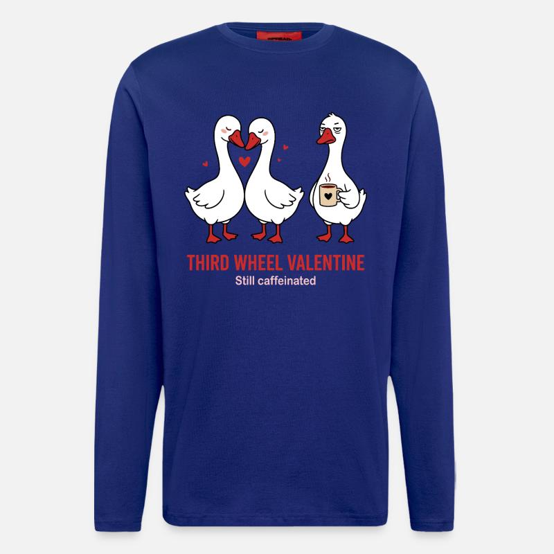 Third Wheel Valentine - Single Coffee Design - Longsleeve - made by SPREAD - Iconic Blue