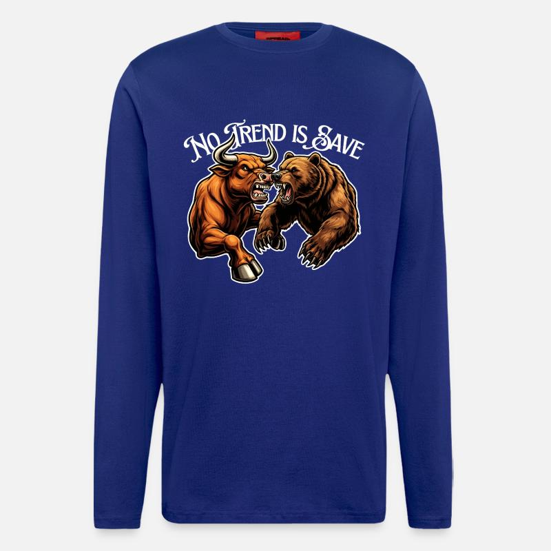 No trend is certain - Longsleeve - made by SPREAD  - Iconic Blue