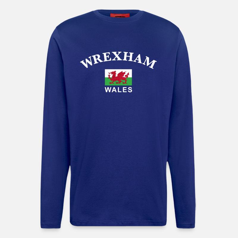 Wrexham, Wales - Langarmshirt - made by SPREAD  - Iconic Blue