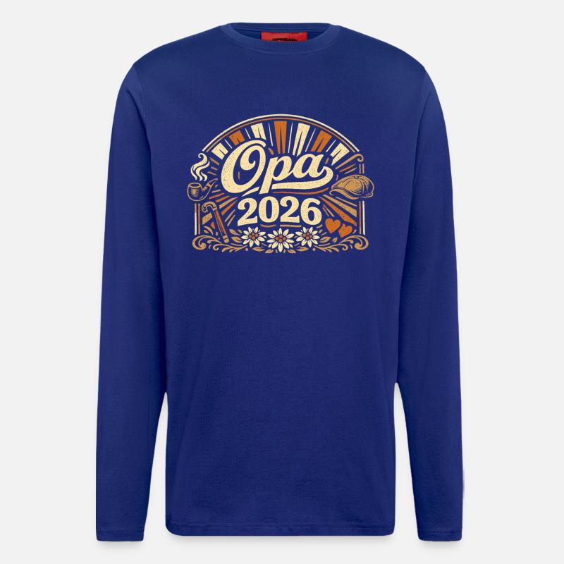 Grandpa 2026 Loading Gift - Longsleeve - made by SPREAD  - Iconic Blue