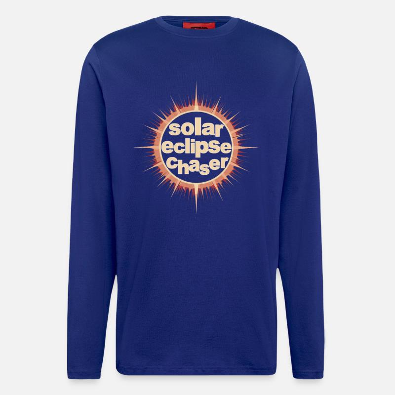 Solar eclipse chaser - Langarmshirt - made by SPREAD  - Iconic Blue