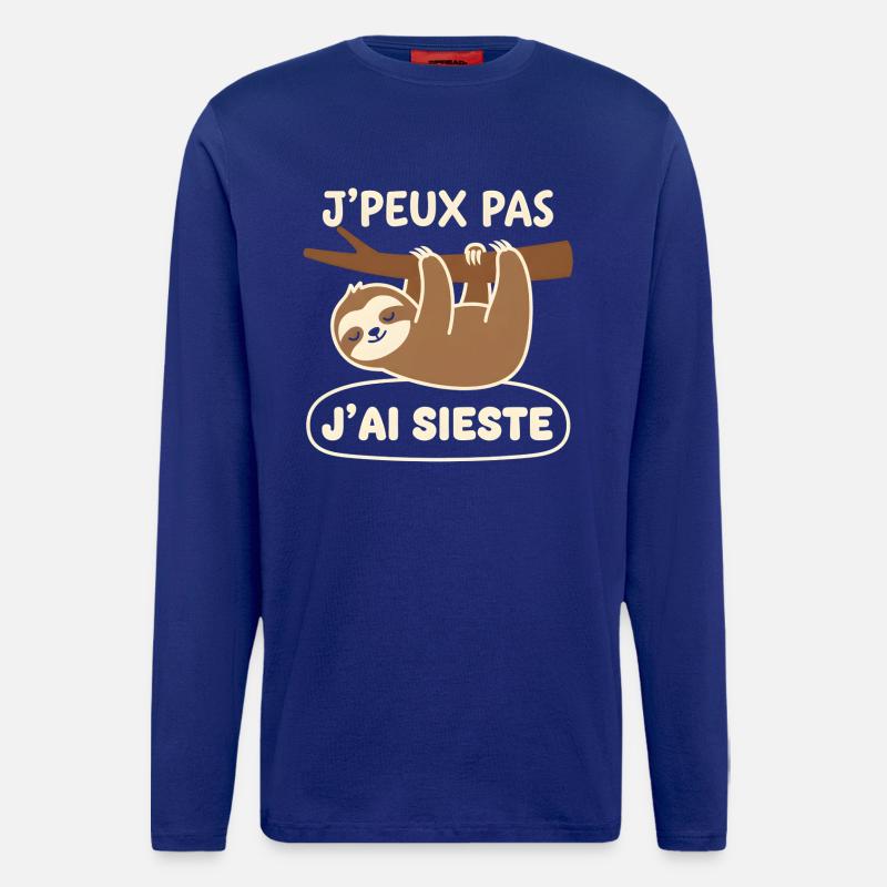 Faultiers Nickerchen - Langarmshirt - made by SPREAD  - Iconic Blue