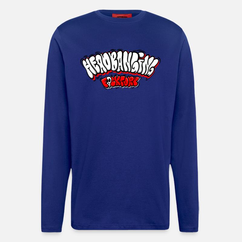 Headbanging Network Graffiti - Longsleeve - made by SPREAD  - Iconic Blue
