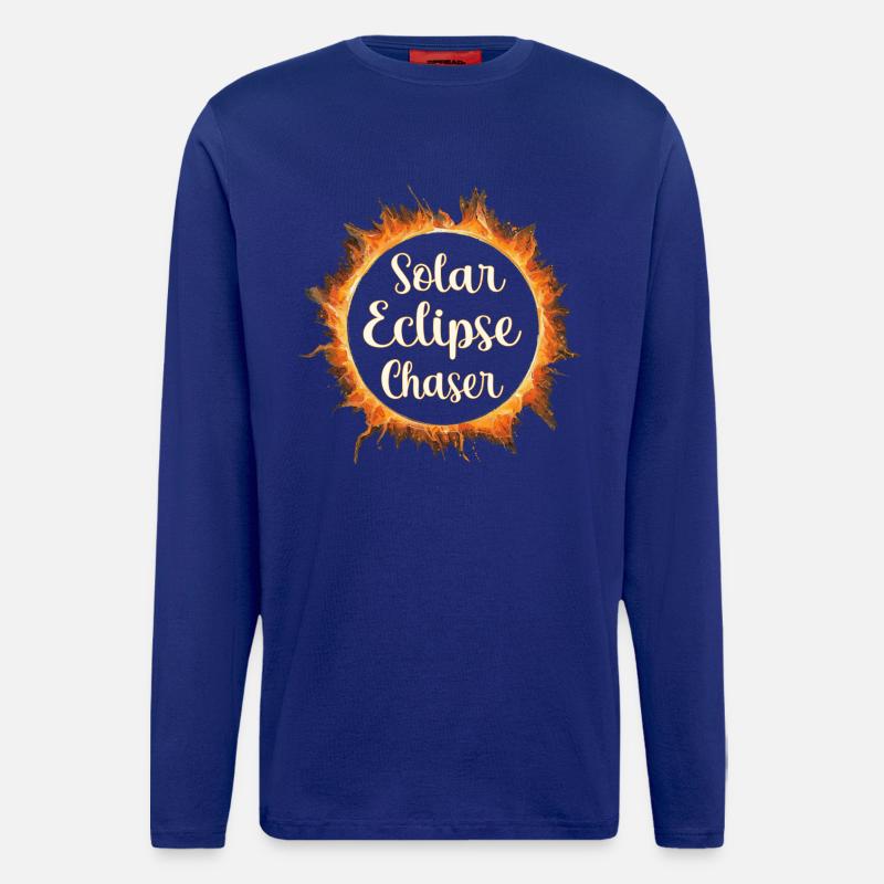 Solar eclipse chaser - Longsleeve - made by SPREAD  - Iconic Blue