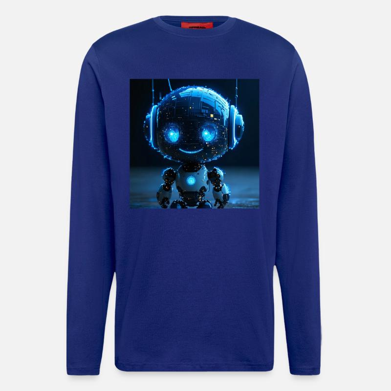 Robot ai data sniffer - Longsleeve - made by SPREAD  - Iconic Blue