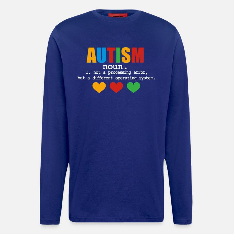 Autism Definition - Langarmshirt - made by SPREAD  - Iconic Blue