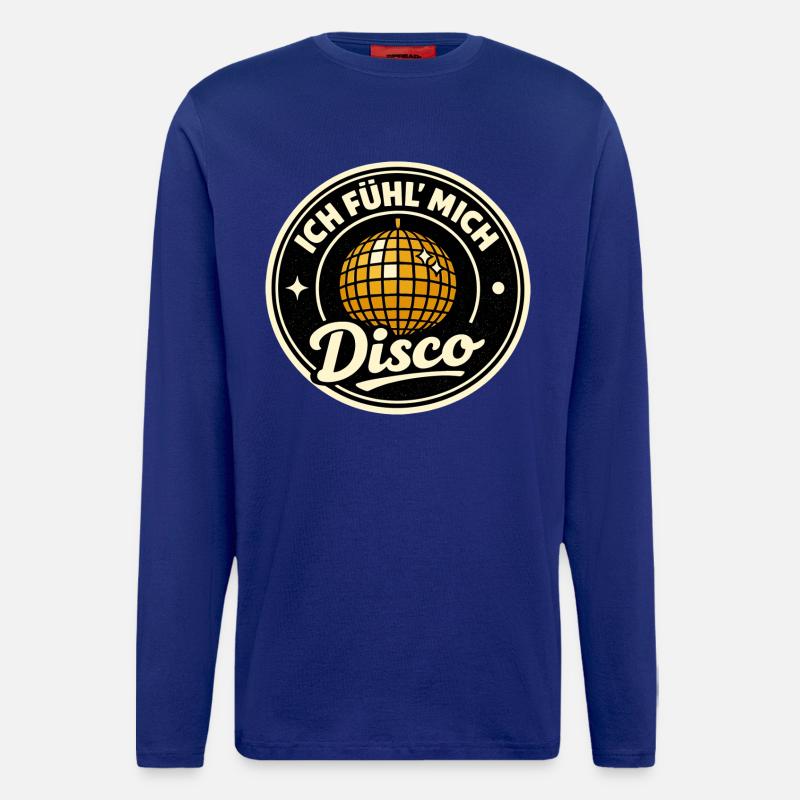 Disco Party I Feel Retro - Longsleeve - made by SPREAD  - Iconic Blue