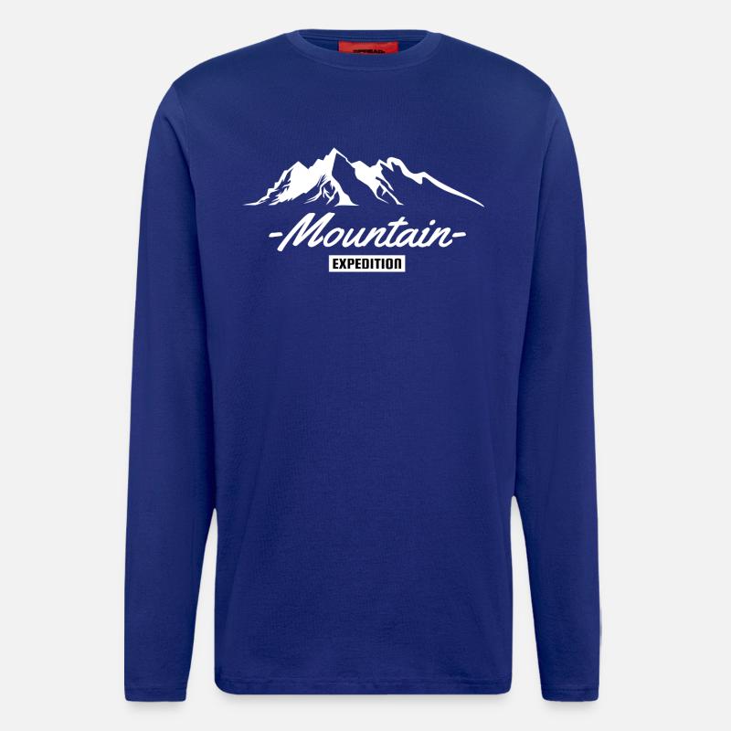 Mountain Expedition Adventure Shirt - Langarmshirt - made by SPREAD - Iconic Blue