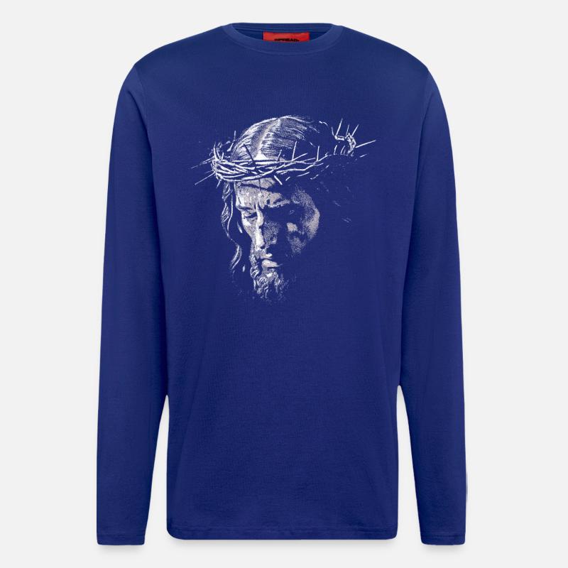 Jezus - Langarmshirt - made by SPREAD  - Iconic Blue