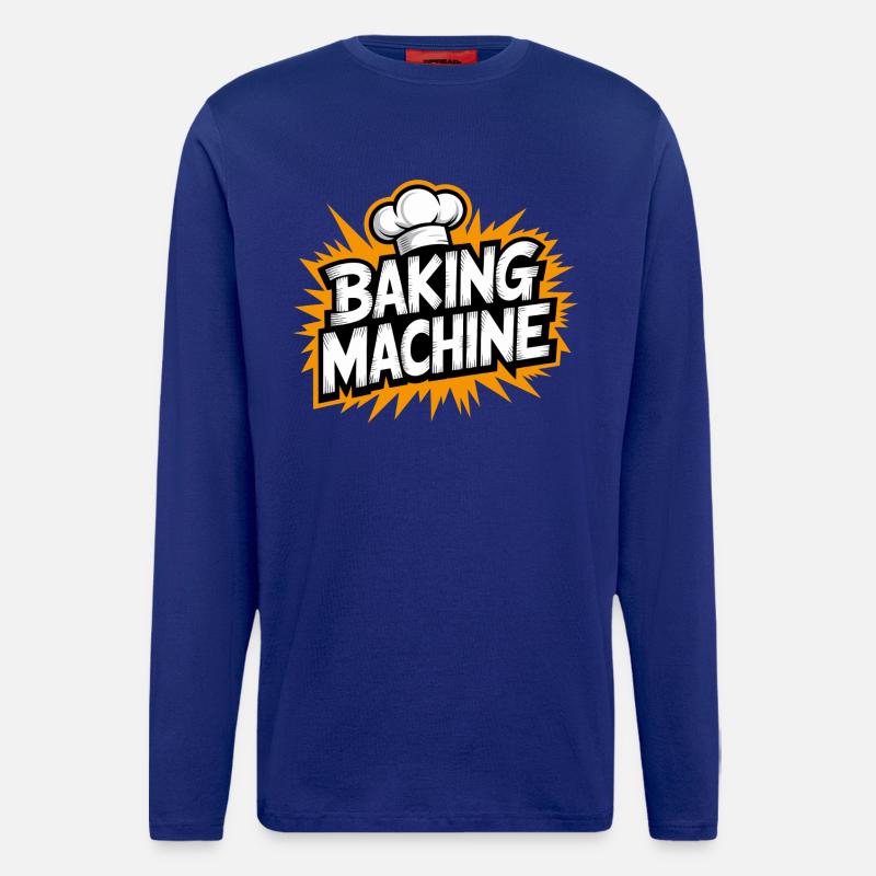 Baking Machine Fun - Langarmshirt - made by SPREAD  - Iconic Blue