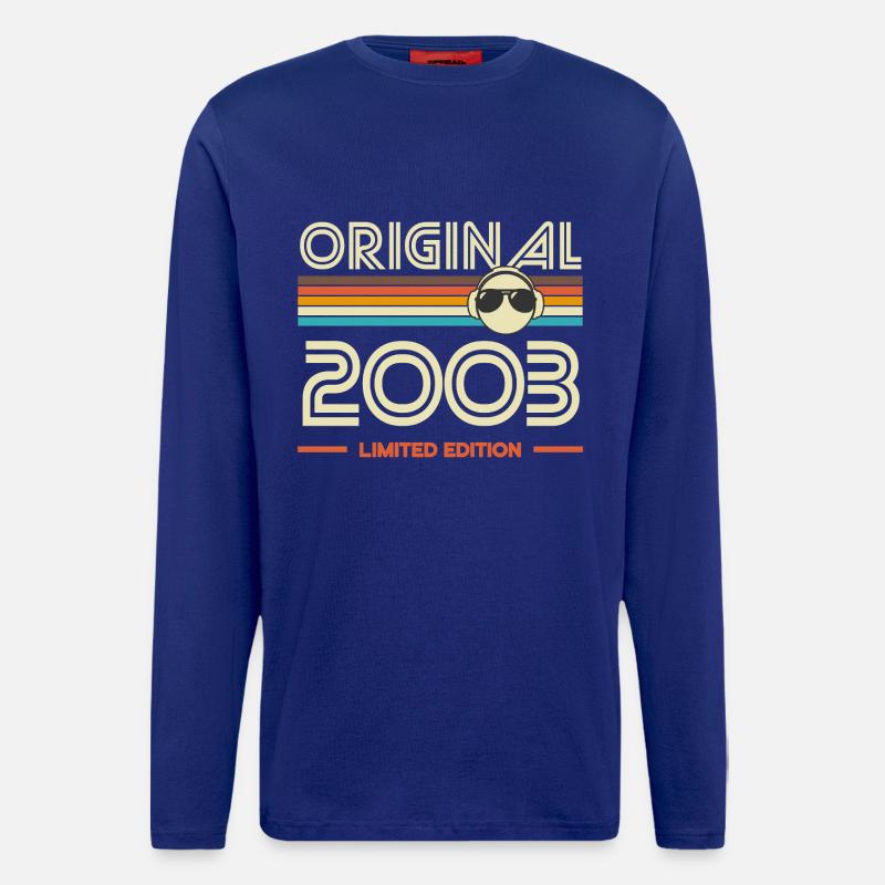 Originales Retro-Logo von 2003 - Langarmshirt - made by SPREAD  - Iconic Blue
