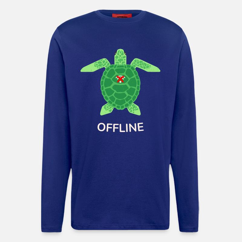 Offline Mode Turtle - Longsleeve - made by SPREAD  - Iconic Blue