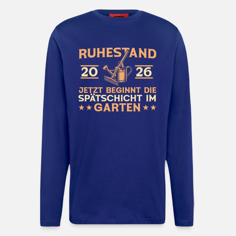 Gärtner Ruhestand 2026 Rente Garten Geschenk - Langarmshirt - made by SPREAD  - Iconic Blue