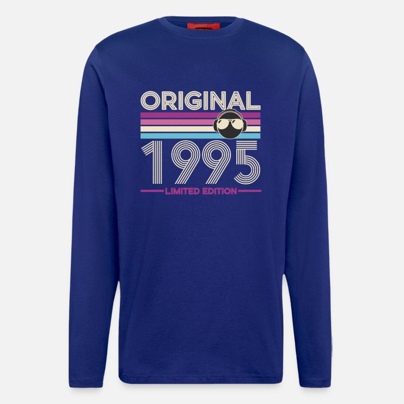Original 1995 Édition Limitée - Manches longues bio décontracté fabriqué en UE - Iconic Blue
