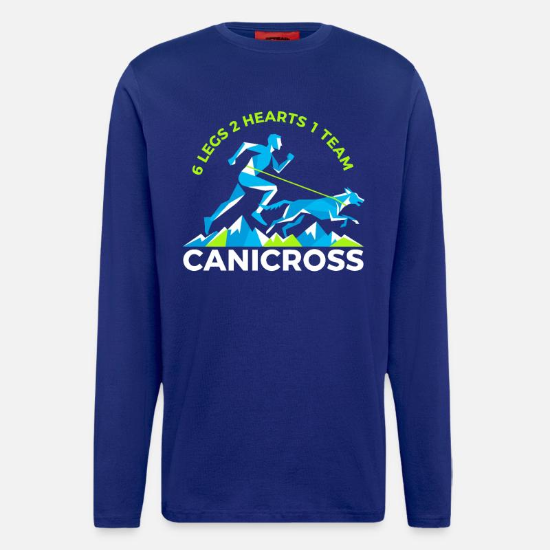 Canicross 6 Beine Team - Langarmshirt - made by SPREAD  - Iconic Blue
