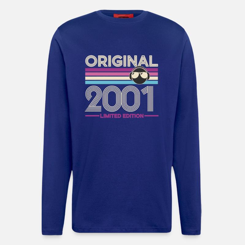 Original 2001 Édition Limitée - Manches longues bio décontracté fabriqué en UE - Iconic Blue