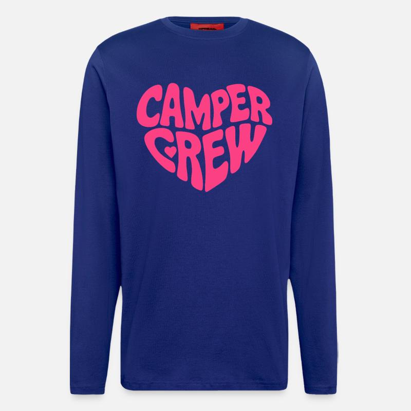 Camper Crew Herz Logo - Langarmshirt - made by SPREAD  - Iconic Blue