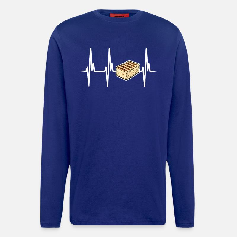 Ich liebe Halloumi Käse - Langarmshirt - made by SPREAD  - Iconic Blue