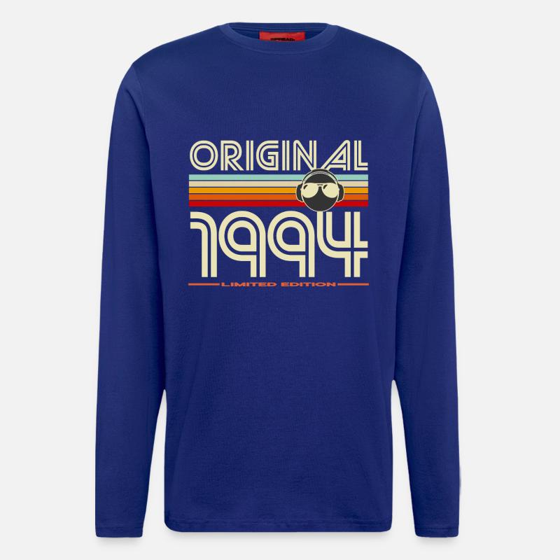 Original 1994 Retro Edition - Manches longues bio décontracté fabriqué en UE - Iconic Blue