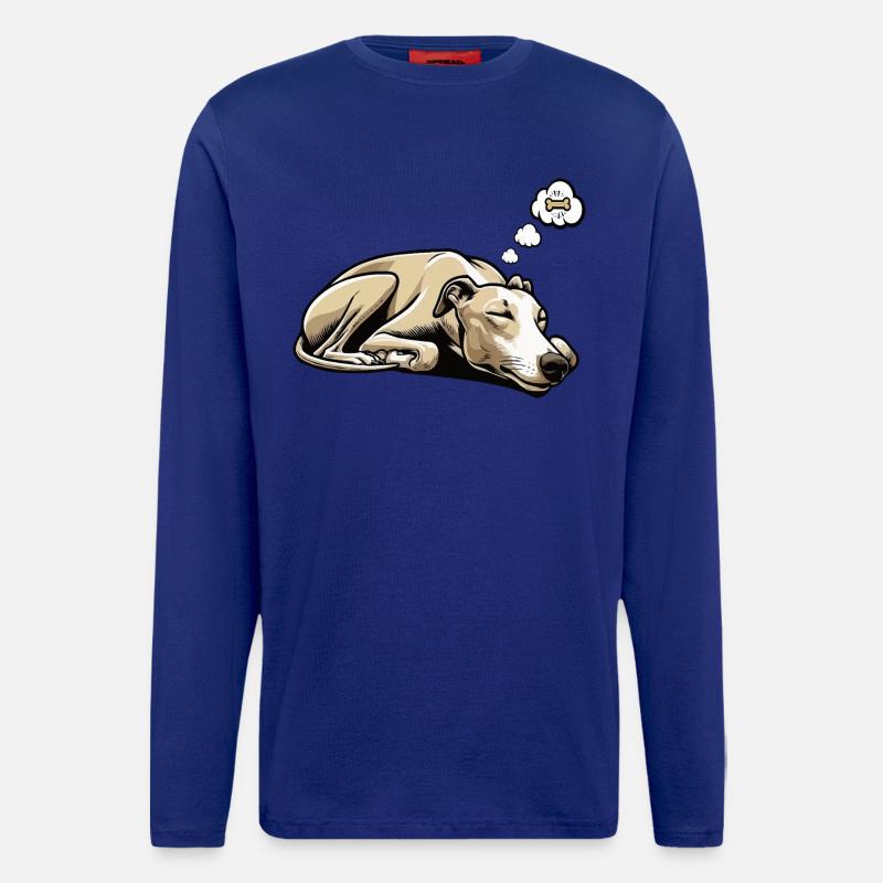 Whippet Windhund Whippets Windhundbesitzer - Langarmshirt - made by SPREAD - Iconic Blue