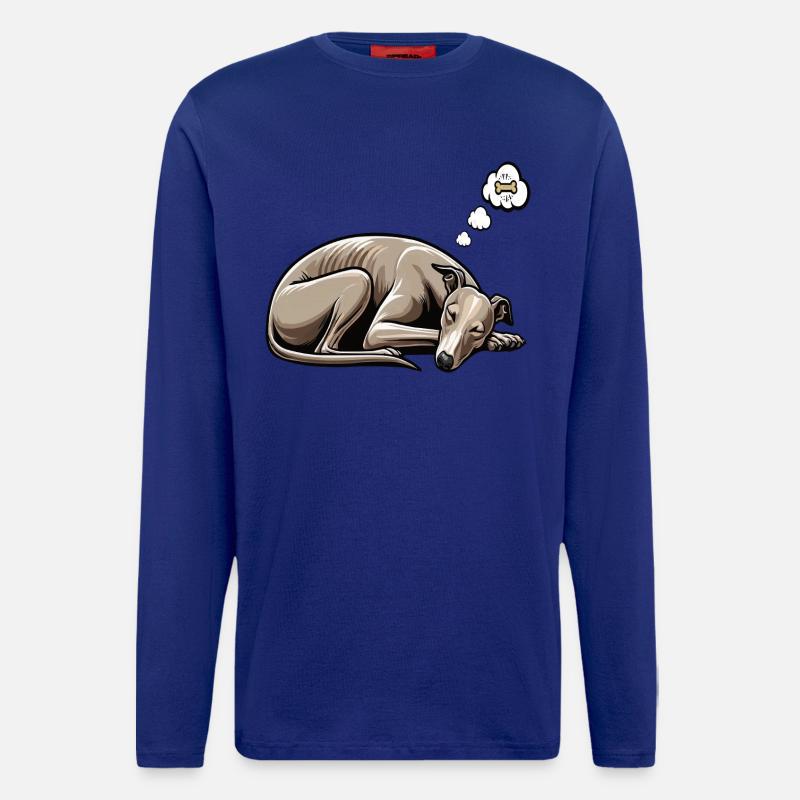 Whippet Windhund Whippets Windhundbesitzer - Langarmshirt - made by SPREAD  - Iconic Blue
