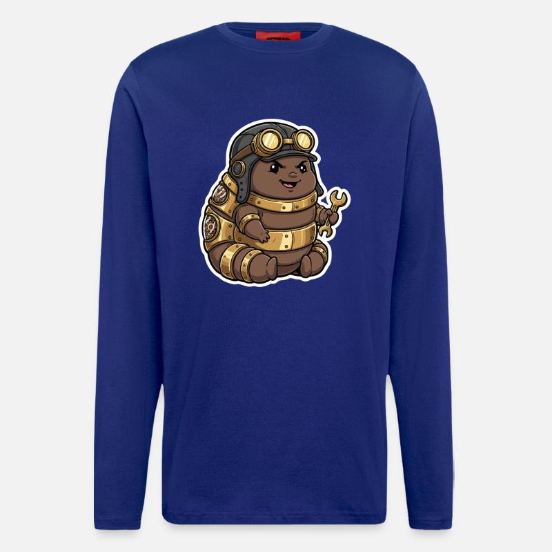 Steampunk Engineer Engineer Brass Crawler - Longsleeve - made by SPREAD  - Iconic Blue