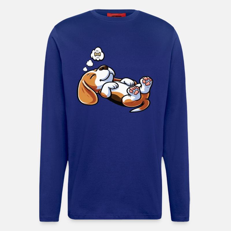 Beagle Beaglebesitzer Beaglehalter beaglehund - Langarmshirt - made by SPREAD  - Iconic Blue