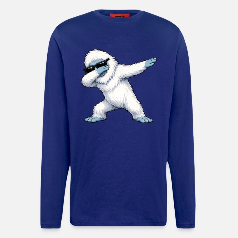 Dabbing Yeti - Longsleeve - made by SPREAD  - Iconic Blue
