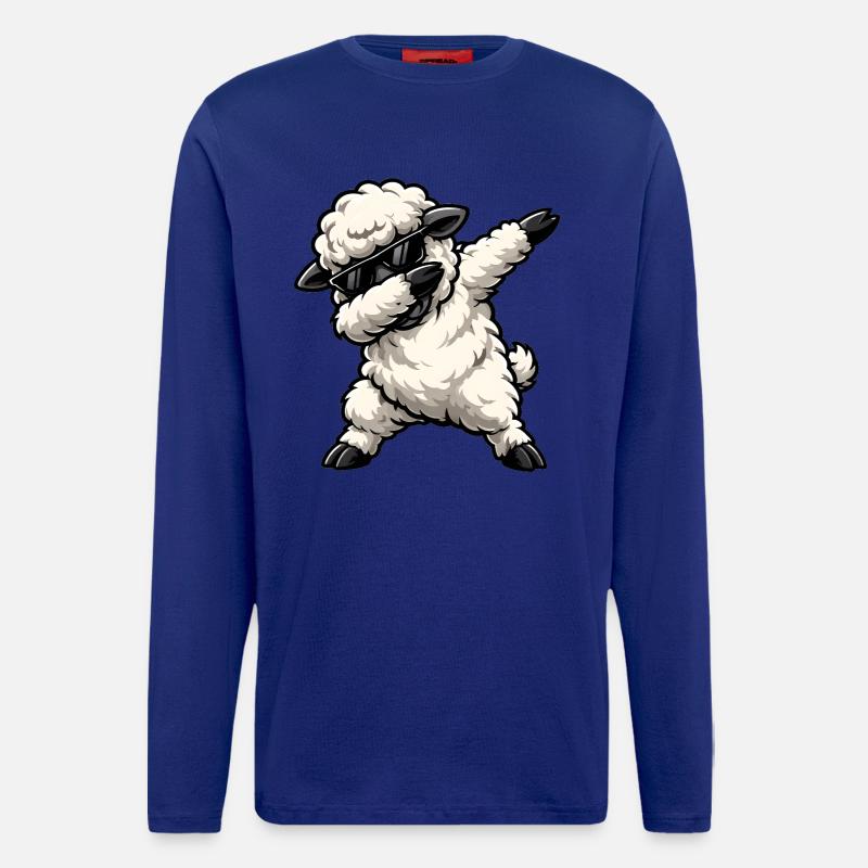 Dabbing Sheep - Longsleeve - made by SPREAD  - Iconic Blue