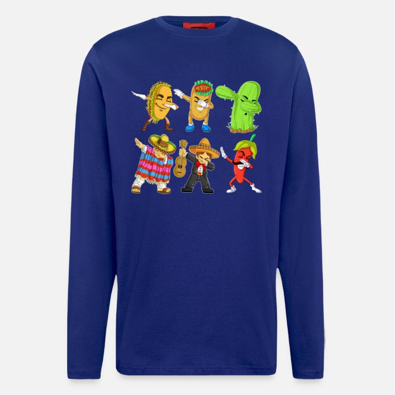 Cinco de Mayo Dab Shirt - Longsleeve - made by SPREAD  - Iconic Blue