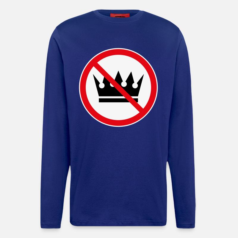 Keine Könige! (Protest-Design / 3C) - Langarmshirt - made by SPREAD  - Iconic Blue