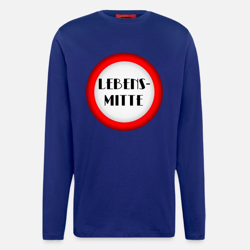 Lebensmitte Menopause - Langarmshirt - made by SPREAD  - Iconic Blue