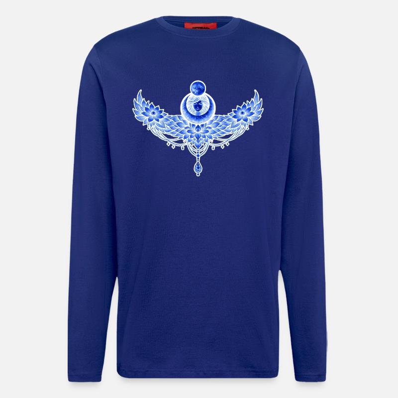 Blue winged moon - Longsleeve - made by SPREAD  - Iconic Blue