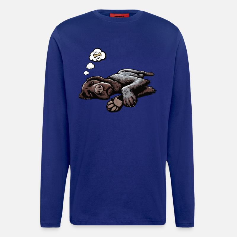 Deutsch Drahthaar Deutsch-Drahthaar Besitzer - Langarmshirt - made by SPREAD  - Iconic Blue