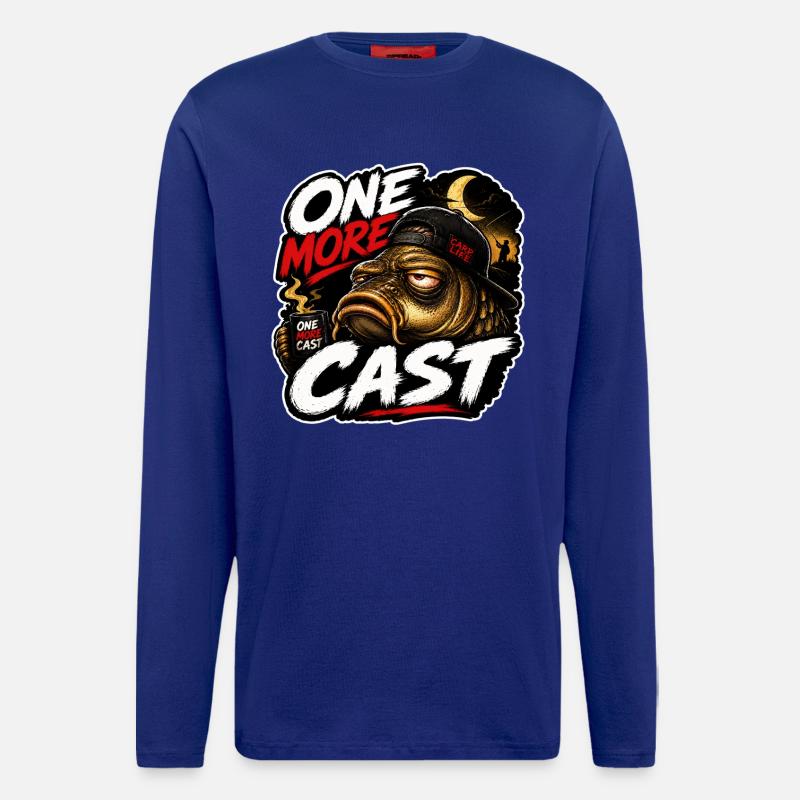 Lustiges Karpfenangelhemd – Noch ein Wurf - Langarmshirt - made by SPREAD  - Iconic Blue